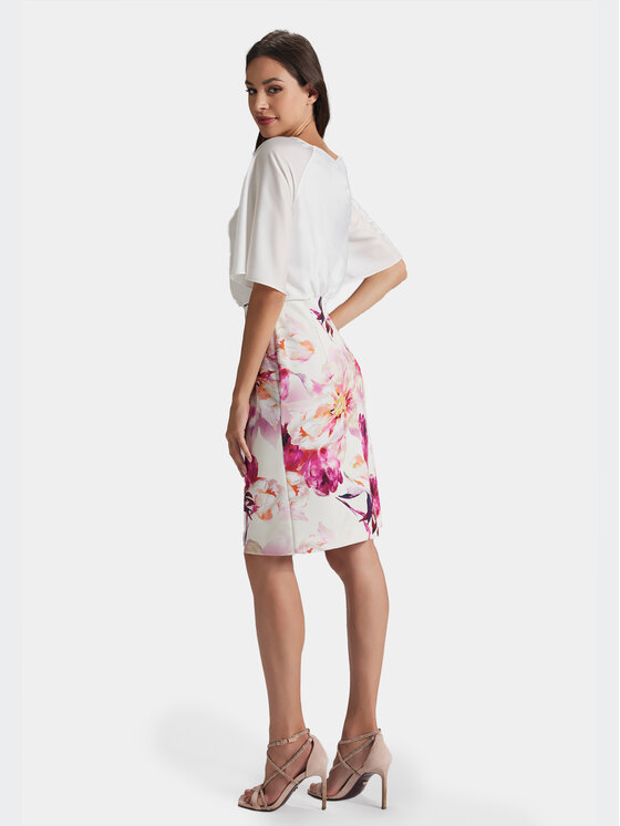 Swing Swing Koktejlové šaty 5AG16100 Barevná Slim Fit