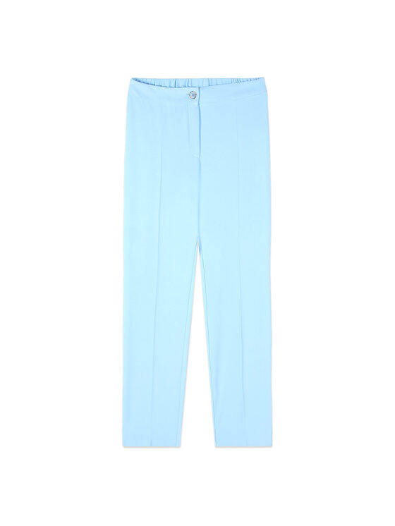 Oltre Oltre Spodnie materiałowe P044R008911N004 Turkusowy Regular Fit