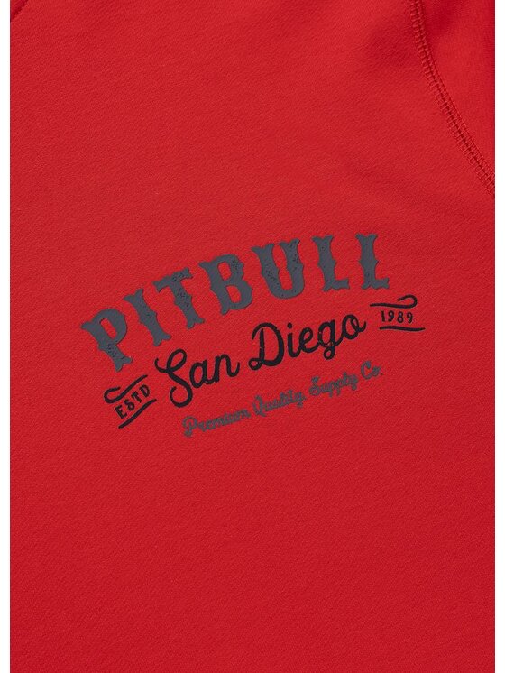 PITBULL PITBULL Bluza STRENGHT & RESPECT Czerwony Regular Fit