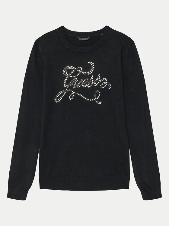 Guess Guess Pulóver J5RR05 Z2NQ2 Fekete Regular Fit