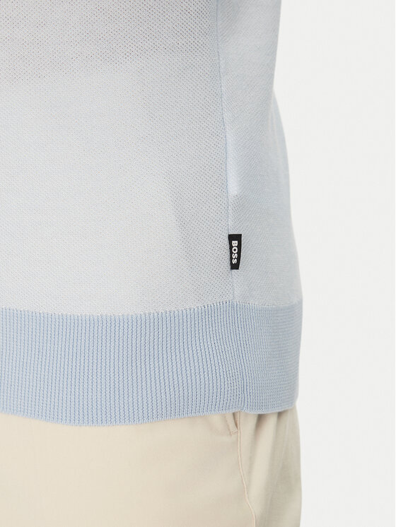 BOSS BOSS Светр Jianfranco 50537642 Блакитний Regular Fit