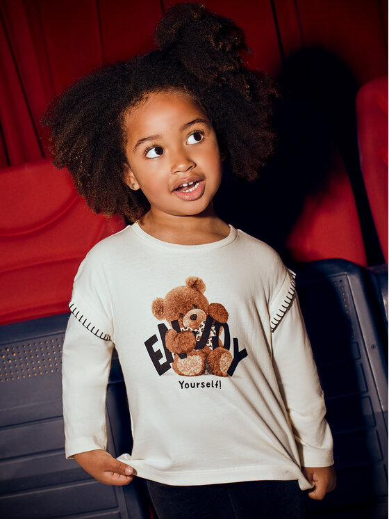 Mayoral Mayoral Bluse 4012 Écru Regular Fit