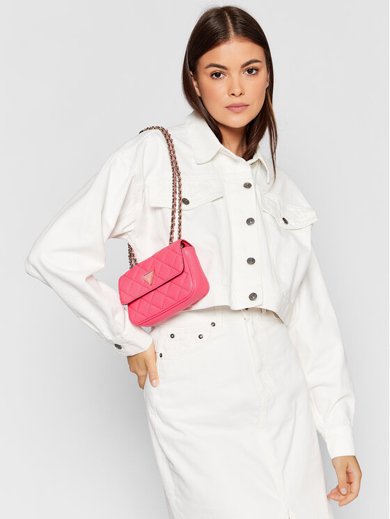 Guess Guess Torbica Cessily Micro Mini HWQG76 79780 Ružičasta
