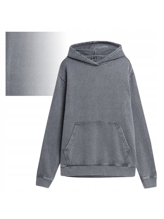 4F 4F Bluza TSWSM223 Szary Comfortable Fit