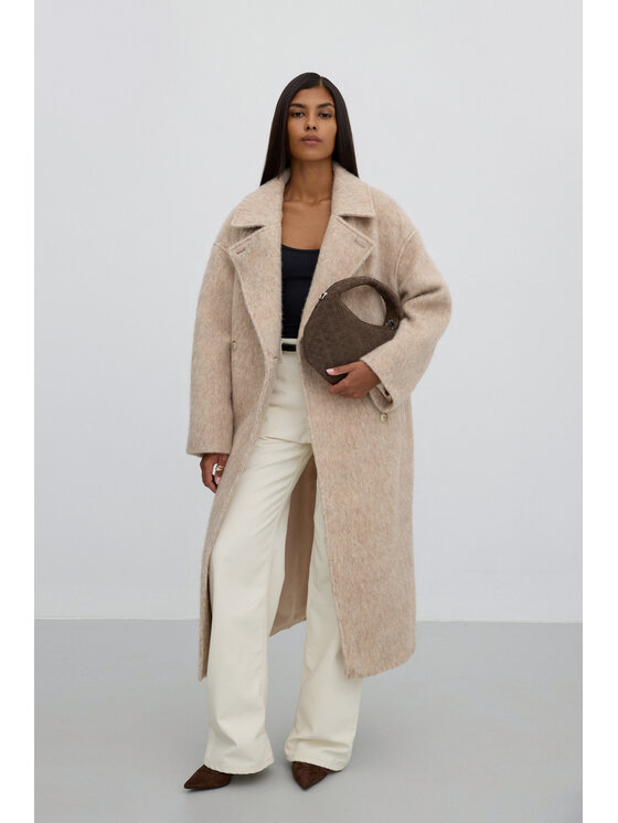 Estro Estro Cappotto ER00115601 Beige Loose Fit