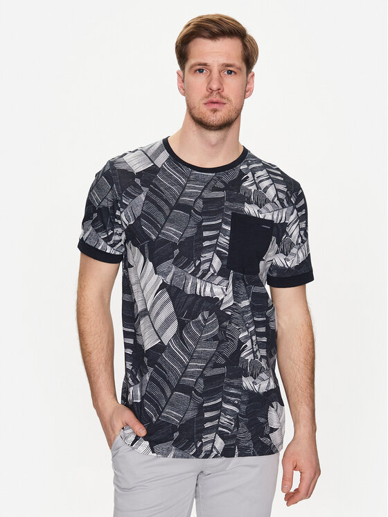 Lindbergh Tricou 30-420143 Bleumarin Relaxed Fit