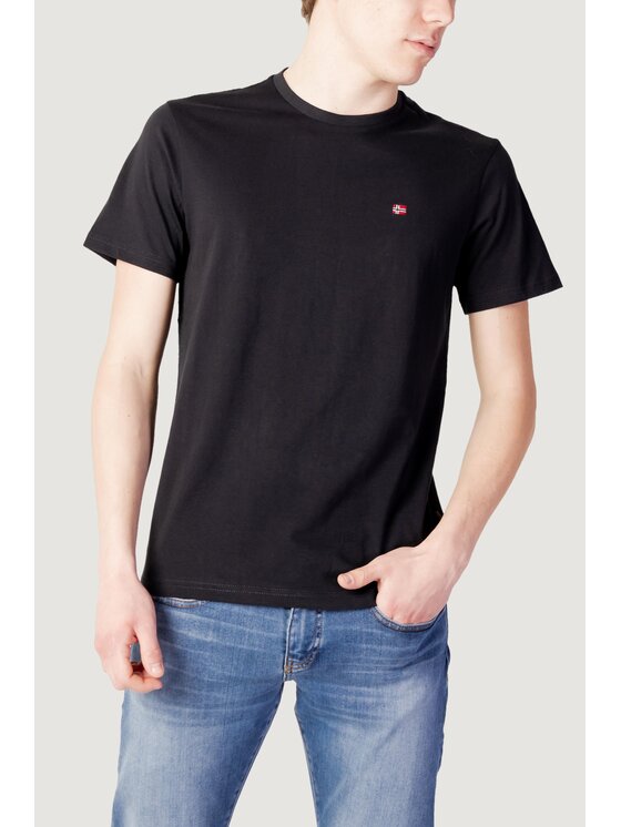 Napapijri Napapijri T-Shirt SALIS SS SUM Μαύρο Shirt Fit
