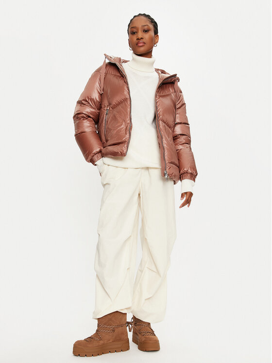 Woolrich Woolrich Kurtka puchowa Aliquippa CFWWOU0927FRUT3085 Brązowy Regular Fit