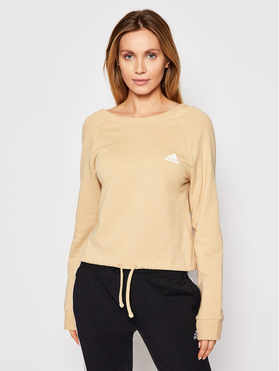 Felpa W Dnc Cro GL3972 Beige Regular Fit