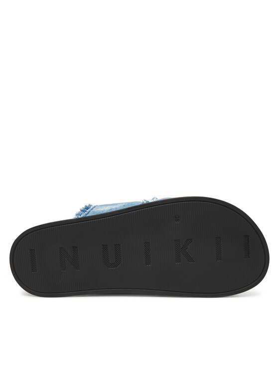 Inuikii Inuikii Klapki Classic Jeans Velcro 70104-143 506 Niebieski