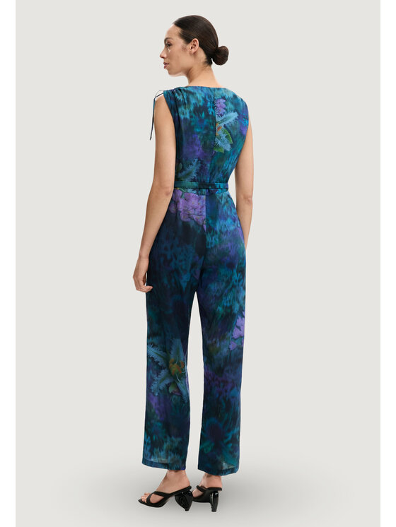Desigual Desigual Jumpsuit JUMPSUIT_FLORESAZUL Blu Casual Fit