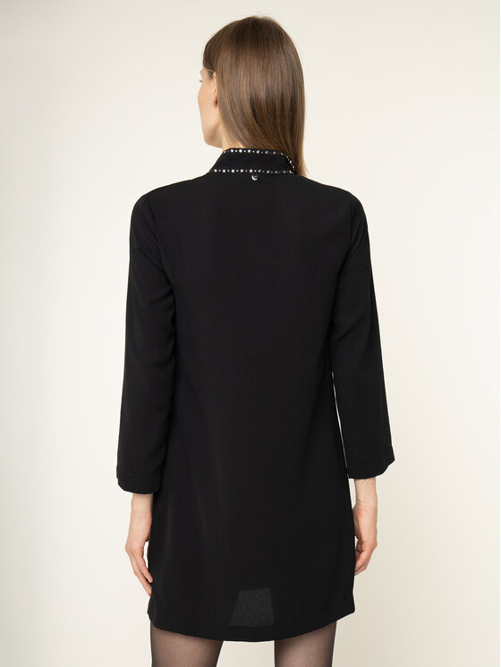Abito da cocktail F69002 T5708 Nero Loose Fit