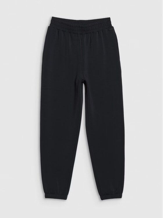 4F 4F Παντελόνι φόρμας 4FWSS25TTROF1010-20S Μαύρο Regular Fit