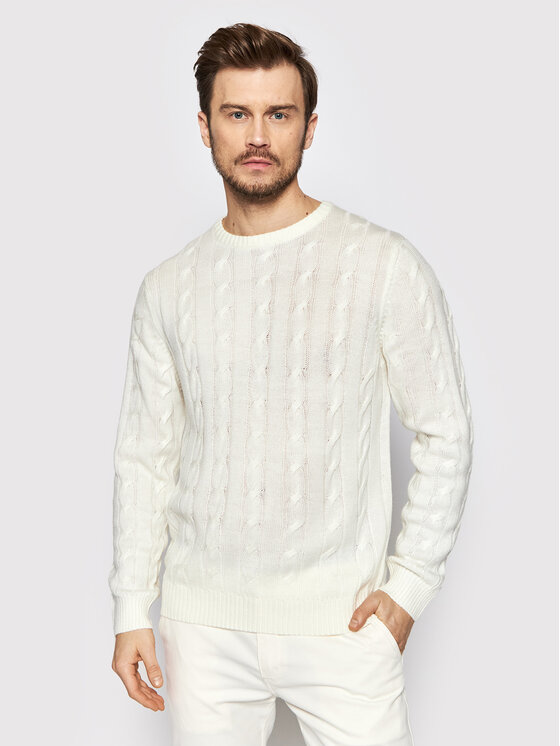 Brave Soul Pulover MK-181MAOC Bej Regular Fit