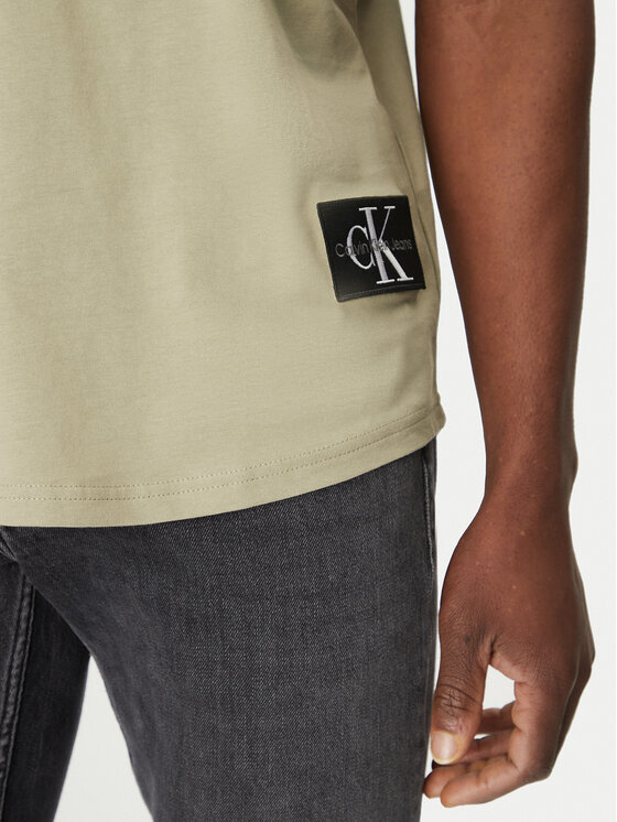 Calvin Klein Jeans Calvin Klein Jeans Tričko J30J323482 Béžová Regular Fit