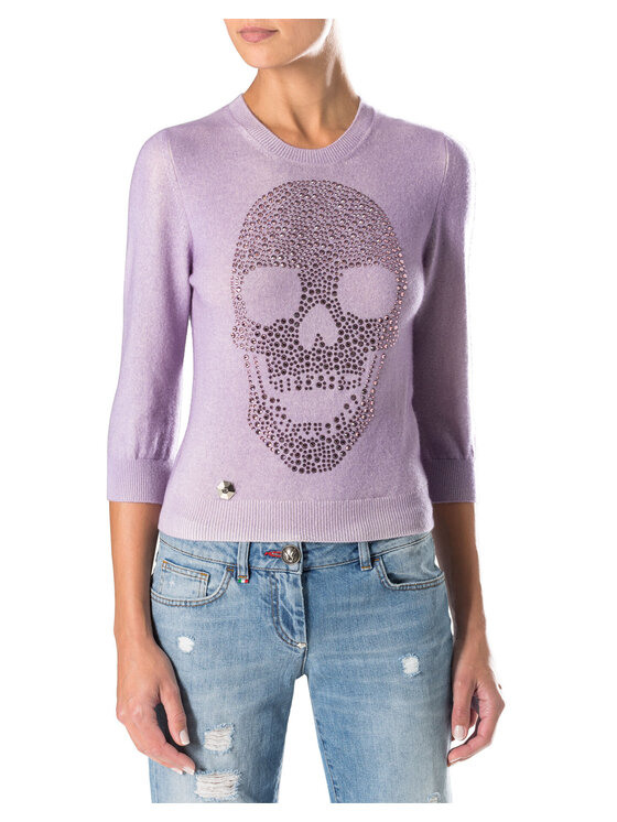 PHILIPP PLEIN PHILIPP PLEIN T-Shirt 22113 Różowy Regular Fit