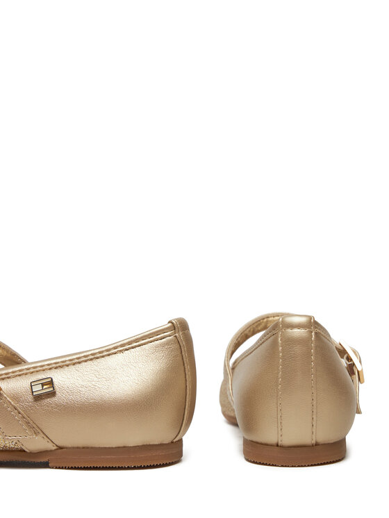 Tommy Hilfiger Tommy Hilfiger Baleriny Ballerina T4A3-33930-0572 M Złoty