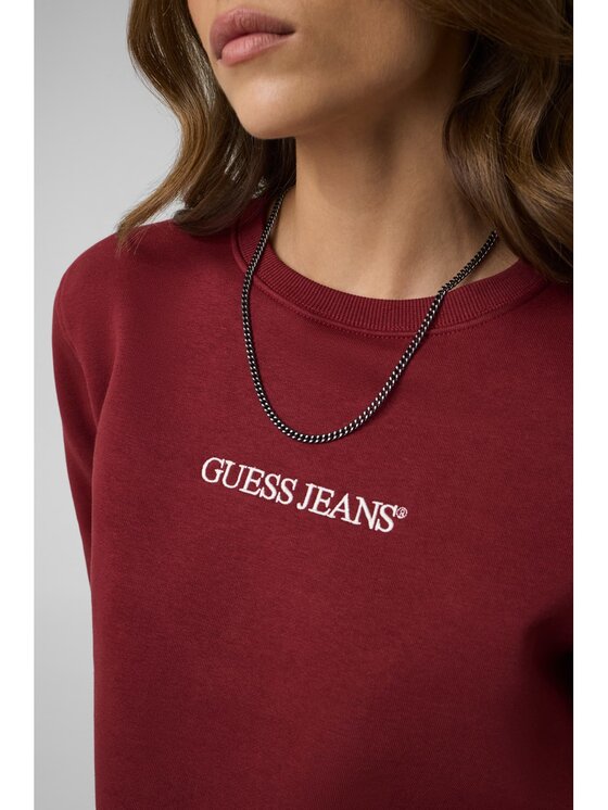 Guess Jeans Guess Jeans Bluza 165725 Czerwony Classic Fit