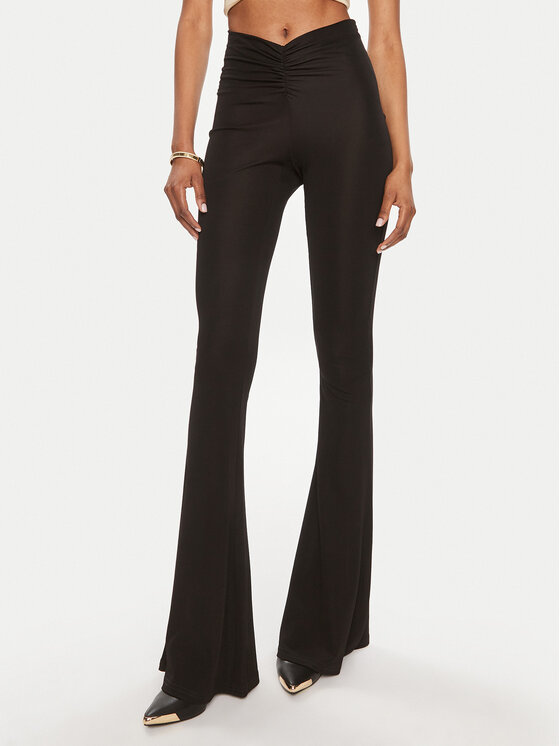 TWINSET Pantaloni din material 241TT209A Negru Slim Fit