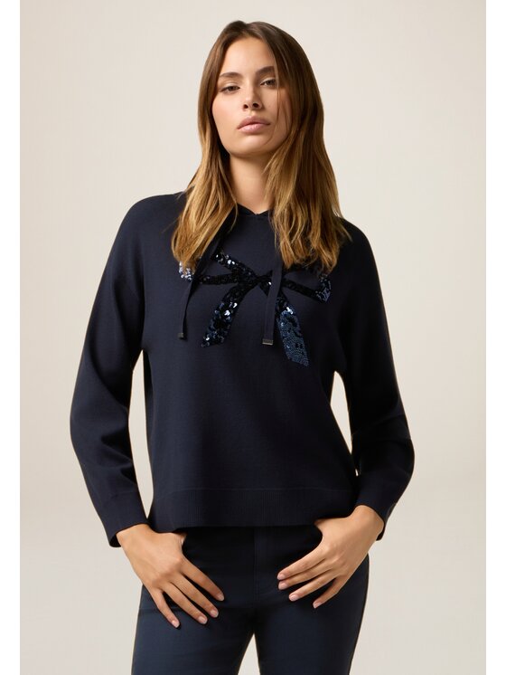 Oltre Oltre Cardigan M391J105136N034 Blu Regular Fit