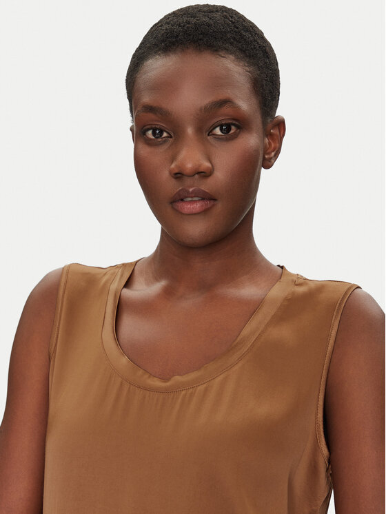 ViCOLO ViCOLO Bluse TD0006 Braun Relaxed Fit