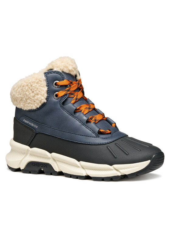 Geox Geox Šnurovacia obuv J Flexyper Plus J56LCB 0ME50 C4218 S Tmavomodrá