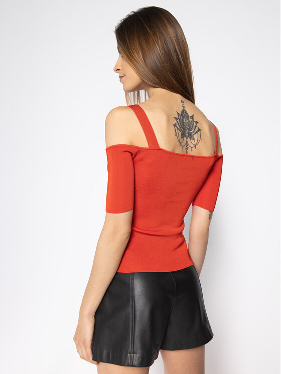 Maglione Sharon W0GR06 Z2NH0 Rosso Slim Fit
