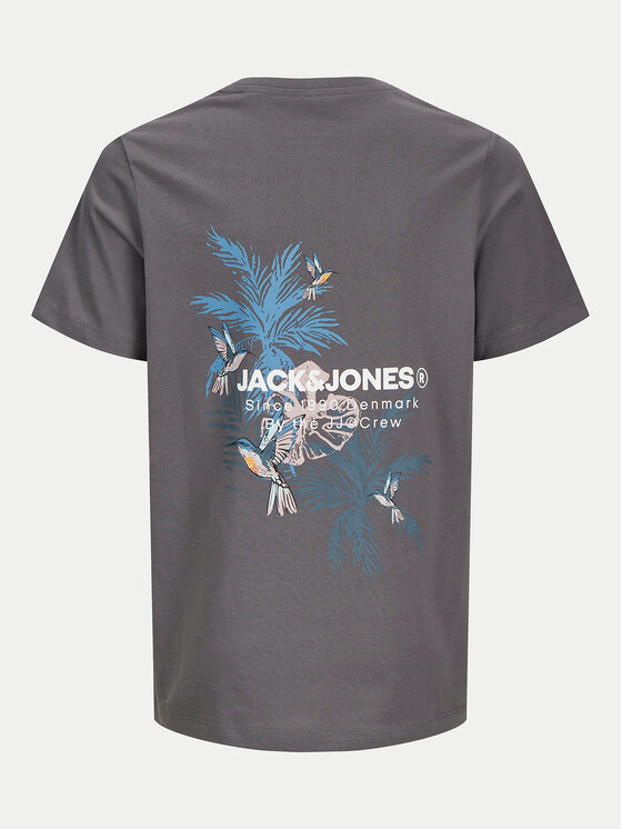 Jack & Jones Junior Jack & Jones Junior T-Shirt Hawaii 12269831 Szary Regular Fit