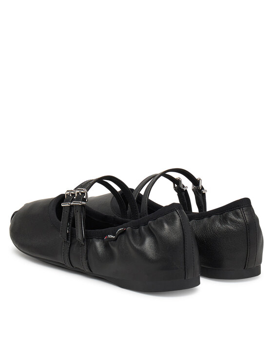 Tommy Jeans Tommy Jeans Balerini Ballerina EN0EN02720 Negru