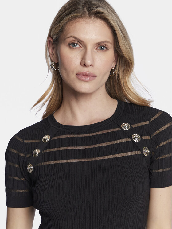 PINKO Pinko Bluza Seaborgio 100412 A0LB Črna Slim Fit