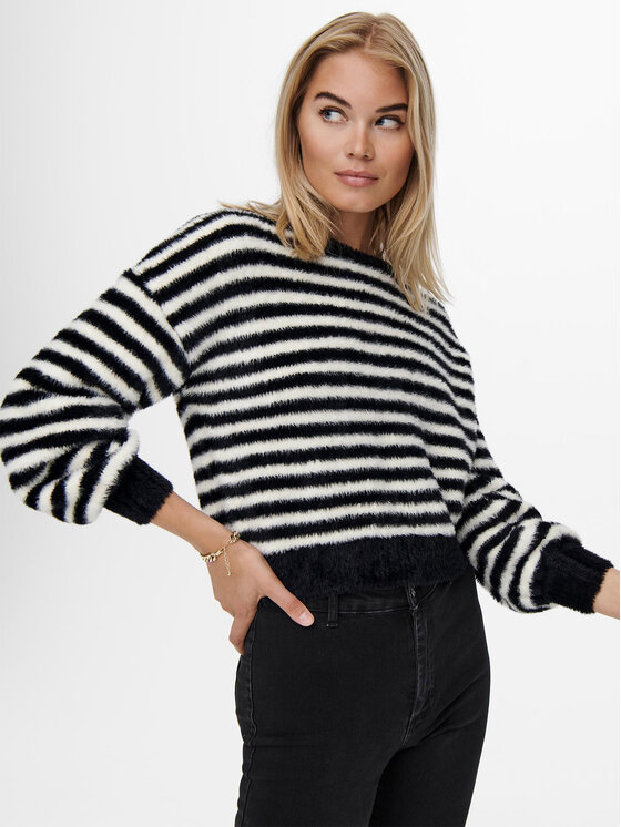 ONLY ONLY Пуловер 15235973 Екрю Regular Fit