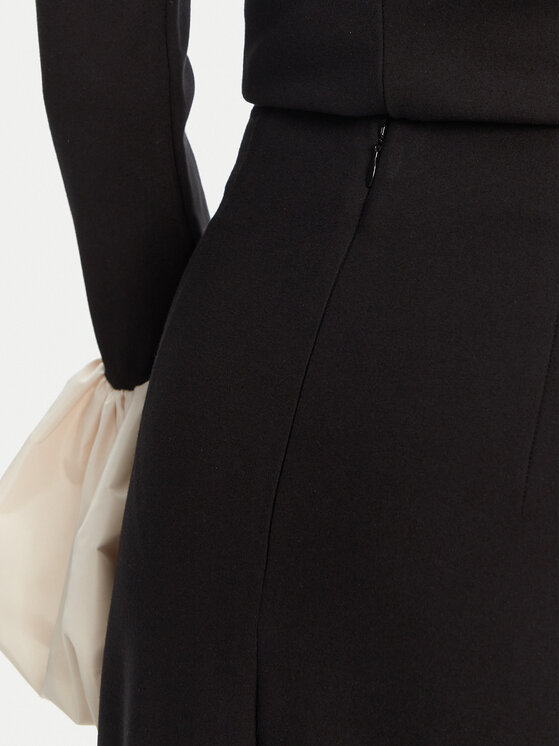 STAUD STAUD Maxi szoknya Hawthorne R25R6115PF Fekete Regular Fit