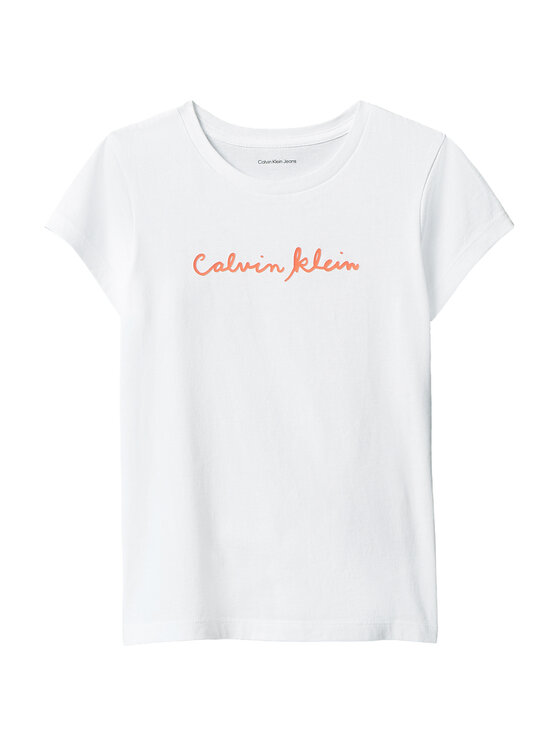 Calvin Klein Jeans Calvin Klein Jeans T-Shirt LVCKSJA17G Biały Regular Fit