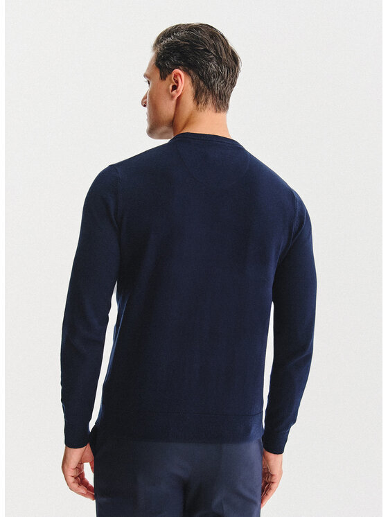 Pako Lorente Pako Lorente Sweter P25WF-2X-003 Granatowy Classic Fit