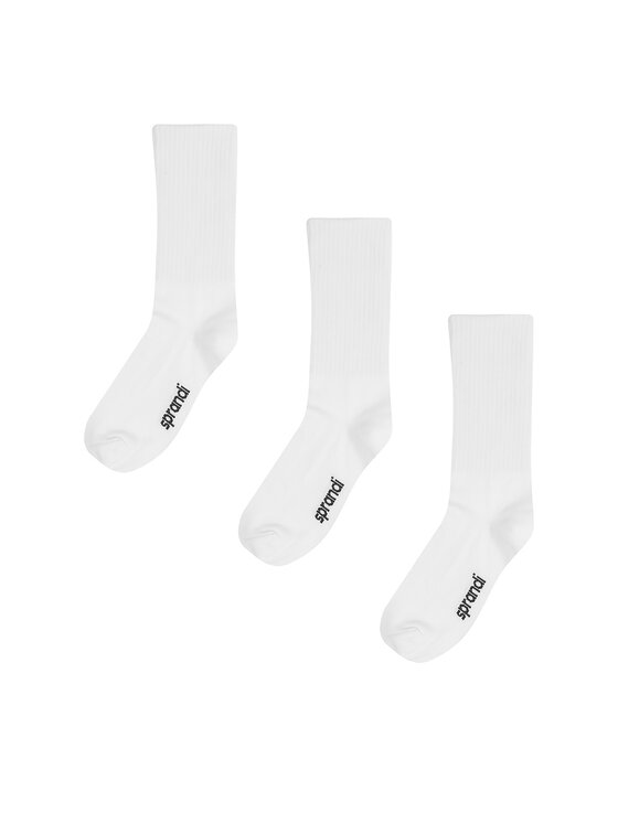 Sprandi Súprava 3 párov vysokých ponožiek unisex 0UB-001-AW23 (3-pack) Biela