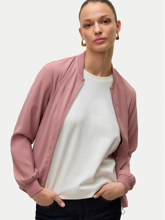 Vero Moda Vero Moda Bomber striukė Vmcoco L/S Bomber Noos 10245734 Rožinė Regular Fit