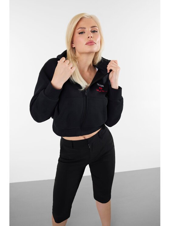 Guess Guess Bluza 182728 Czarny Classic Fit