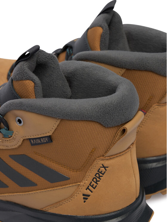 adidas adidas Turistiniai batai Terrex Winter Leather Mid Cut Rain.Rdy Cold.Rdy JR5297 Ruda