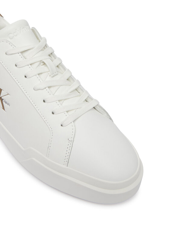 Calvin Klein Calvin Klein Sneakersy Chunky Cupsole Laceup Lth YM0YM01344 Biały