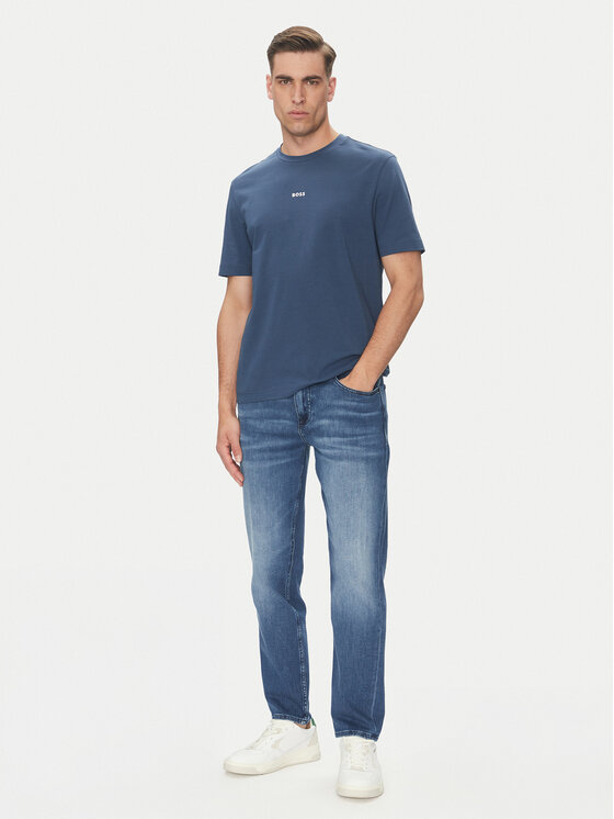 BOSS BOSS T-shirt Tchup 50473278 Plava Relaxed Fit