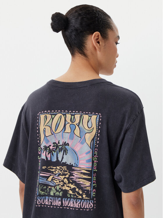 Roxy Roxy Tricou ERJZT05905 Gri Oversize