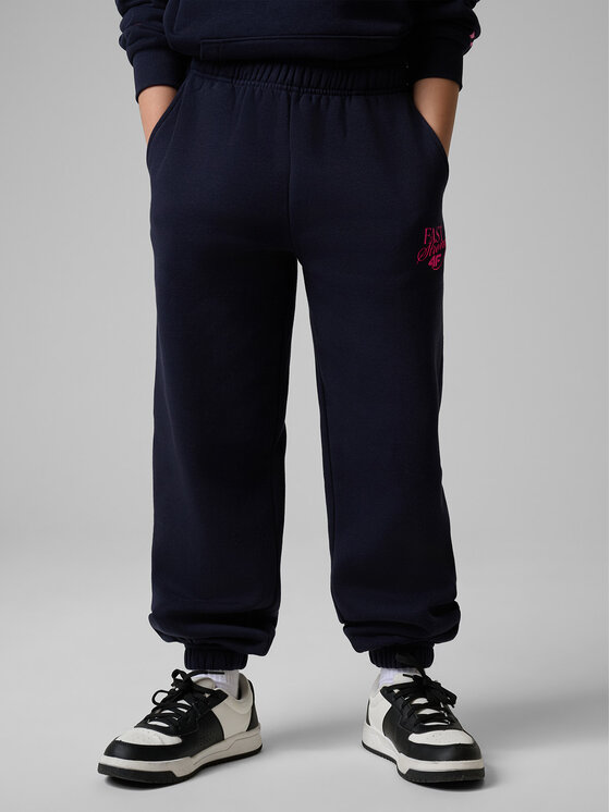 4F 4F Spodnie dresowe BOW MOTION Granatowy Loose Fit