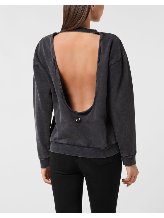 PHILIPP PLEIN PHILIPP PLEIN Bluza 26323 Czarny Regular Fit