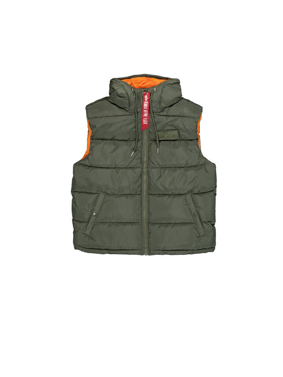 Alpha Industries Alpha Industries Kamizelka AI.118110-01-S Zielony Regular Fit