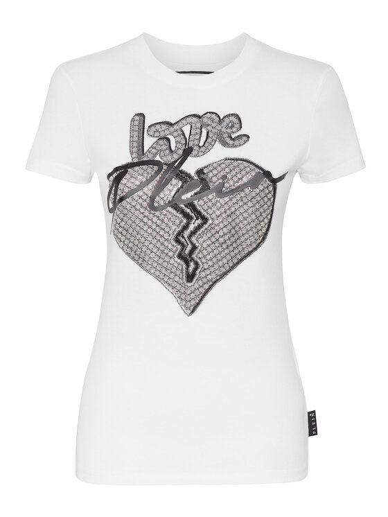 PHILIPP PLEIN PHILIPP PLEIN T-Shirt 2955 Biały Regular Fit