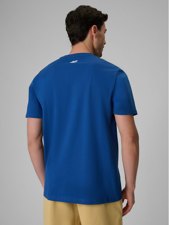 4F 4F T-Shirt LAKESIDE ESCAPE Niebieski Relaxed Fit