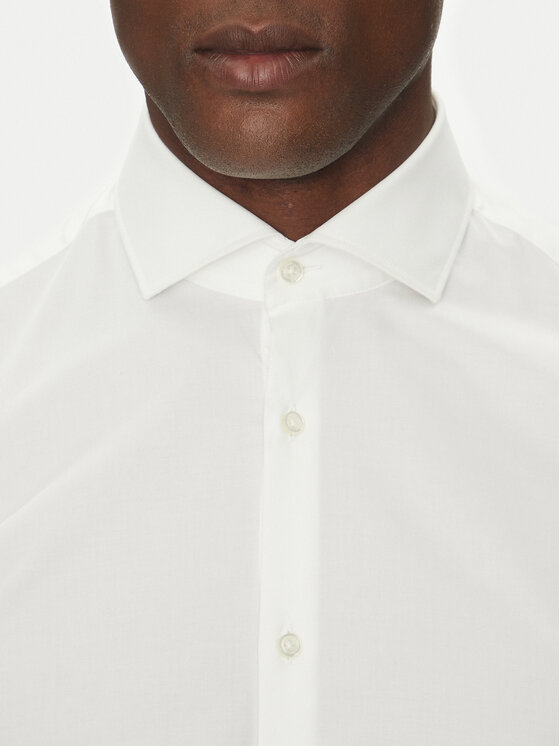 HUGO HUGO Krekls Kason 50482056 Balts Slim Fit
