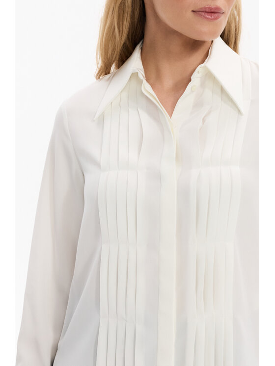 Deni Cler Milano Deni Cler Milano Koszula W-DC-1468-F5-D3-11-1 Kremowy Regular Fit