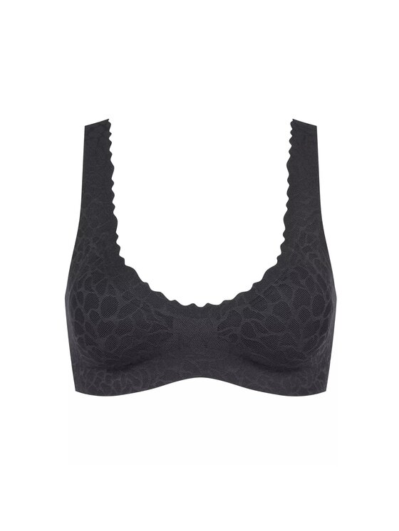 Triumph Triumph Biustonosz sloggi Zero Feel Lace 2.0 Bralette Czarny