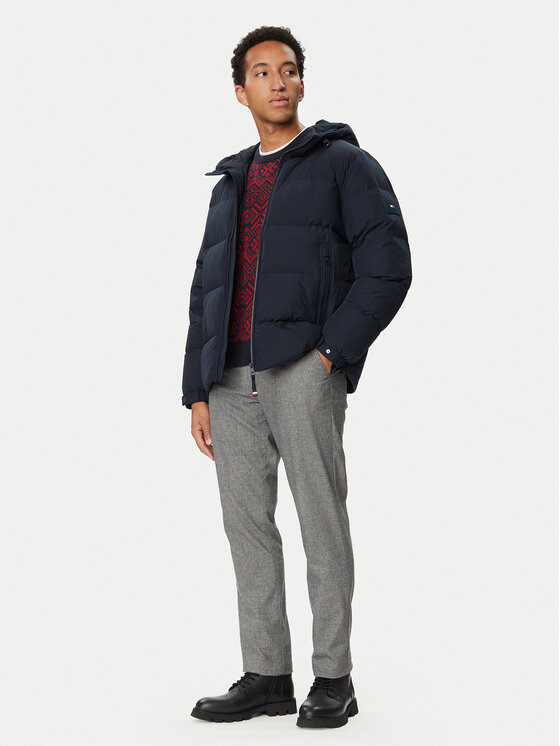 Tommy Hilfiger Tommy Hilfiger Zimska jakna MW0MW45303 Mornarsko modra Regular Fit